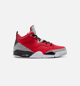 Son of Mars Low Mens Lifestyle Shoe - Fire Red/Black/Grey/Mist White
