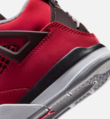 Air Jordan 4 Retro Toro Bravo Preschool Lifestyle Shoe - Fire Red/White/Black/Cement Grey Free Shipping