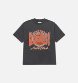 Honor Club Mens Short Sleeve Shirt - Grey/Orange