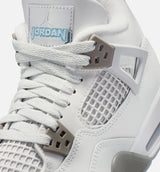Air Jordan 4 Retro Blue Chill Grade School Lifestyle Shoe - Photon Dust/Blue Chill/Flat Pewter/White/Blue Tint