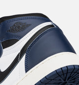 Air Jordan 1 Retro High OG Midnight Navy Grade School Lifestyle Shoe - Midnight Navy/White