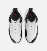 Air Jordan 12 Retro Taxi Preschool Lifestyle Shoe - White/Black/Taxi