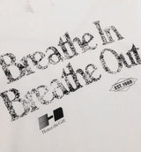 Breathe In Breathe Out Mens Short Sleeve Shirt - White