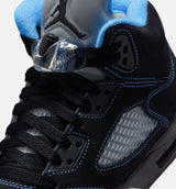 Air Jordan 5 Retro Black Carolina Grade School Lifestyle Shoe - Black/University Blue/White Free Shipping
