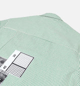 3 Panel Zip Up Work Mens Short Sleeve Shirt - Dijon