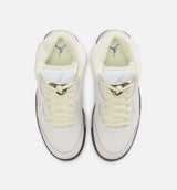 Air Jordan 5 Retro Luminous Green and Sail Womens Lifestyle Shoe - Sail/Luminous Green/Anthracite Free Shipping