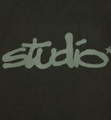 Studio Star Zip Up Mens Hoodie - Black