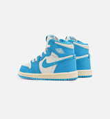 Air Jordan 1 Retro High OG UNC Reimagined Infant/Toddler Shoe - Dark Powder Blue/Sail