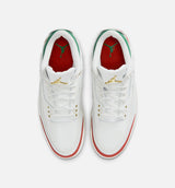 Air Jordan 3 Retro El Vuelo Mens Lifestyle Shoe - Summit White/Pine Green/Dragon Red/Metallic Gold