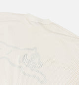 Hike Oversize Running Dog Mesh Mens Jersey - White