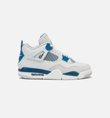 Air Jordan 4 Retro Industrial Blue Mens Lifestyle Shoe - Off White/ Industrial Blue/Neutral Grey