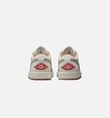 Air Jordan 1 Low Mens Lifestyle Shoe - Sail/Fire Red/College Grey/Hemp