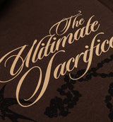 The Ultimate Sacrifice Zip Up Mens Hoodie (Brown/Black)
