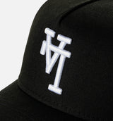 Los Angeles Dodgers Upside Down 940AF Snapback Mens Hat - Black/White