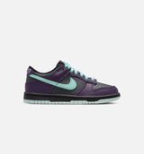 Dunk Low Grade School Lifestyle Shoe - Dark Smoke Grey/Grand Purple/Black/Artisan Teal