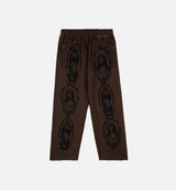 The Ultimate Sacrifice Fleece Mens Sweatpants (Brown/Black)