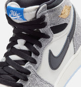 Air Jordan 1 Retro High OG Cool Grey Grade School Lifestyle Shoe - Cool Grey/Black/Game Royal)