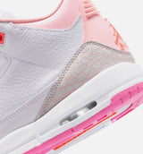 Air Jordan 3 Retro Spring Flowers Grade School Lifestyle Shoe - Pearl Pink/Pink Bloom/Pink Glow/Hyper Orange