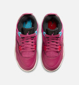 Jordan 4 Retro She's A Star Preschool Lifestyle Shoe - Sweet Beet/Off Noir/Chalk/Desert Pink