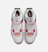 Air Jordan 4 Retro Comic Mens Lifestyle Shoe - Off White/Fire Pink/Anthracite Free Shipping