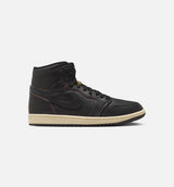 Air Jordan 1 Retro High OG Black and Muslin Mens Lifestyle Shoe - Black/Black/Muslin