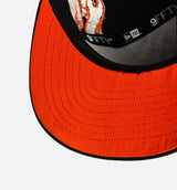 San Francisco Giants Flames 9Fifty Snapback Mens Hat - Black/Orange