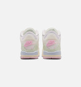 Air Jordan 3 Retro Sail and Jade Aura Grade School Lifestyle Shoe - Sail/Aura/Jade Aura/Iris Whisper