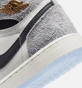 Air Jordan 1 Retro High OG Cool Grey Grade School Lifestyle Shoe - Cool Grey/Black/Game Royal)
