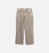 Washed Twill Indigo Mens Jean - Taupe
