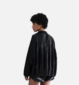 NSW Pleated Track Womens Jacket - Black