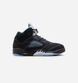 Air Jordan 5 Retro Black Carolina Mens Lifestyle Shoe - Black/University Blue/White