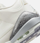 Air Jordan 3 Sail Cement Womens Lifestyle Shoe - Sail/Cement Grey/Metallic Silver