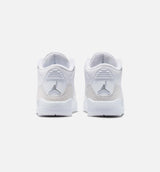 Air Jordan 3 Retro White and Silver Preschool Lifestyle Shoe - White/Metallic Silver Free Shipping