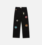 Patch Carpenter Mens Pant - Black