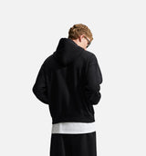 Solo Swoosh Fleece Pullover Mens Hoodie - Total Black/Sail