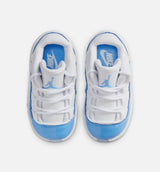Air Jordan 11 Retro Low University Blue Infant Toddler Lifestyle Shoe - White/University Blue/Black Free Shipping