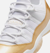 Air Jordan 11 Retro Low Mothers Day Womens Lifestyle Shoe - White/Metallic Gold/Team Gold Free Shipping