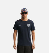 USMNT 2026/27 Match Away Aero Fit Soccer Authentic Mens Jersey - Dark Obsidian/University Red/Pure Platinum