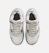 Air Jordan 4 Retro Blue Chill Preschool Lifestyle Shoe - Photon Dust/Blue Chill/Flat Pewter/White/Blue Tint