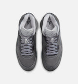 Air Jordan 5 Retro Wolf Grey Mens Lifestyle Shoe - Light Graphite/White/Wolf Grey Limit One Per Customer