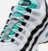 Air Max 95 OG Big Bubble Black Border Mens Lifestyle Shoe - White/Hyper Jade/Black/Metallic Silver
