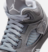 Air Jordan 5 Retro Wolf Grey Preschool Lifestyle Shoe - Light Graphite/White/Wolf Grey