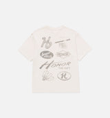 Annual Block Party Mens Short Sleeve Shirt - Bone