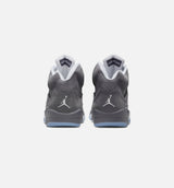 Air Jordan 5 Retro Wolf Grey Mens Lifestyle Shoe - Light Graphite/White/Wolf Grey Limit One Per Customer