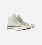 Chuck 70 Suede High Top Mens Lifestyle Shoe - Egret/Black