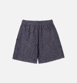 Crochet Mens Shorts - Black
