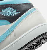 Air Jordan 1 Mid SE Mens Lifestyle Shoe - Summit White/Blue Chill/Black