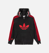 Bape x Adidas Shark Fleece Full Zip Mens Hoodie - Black