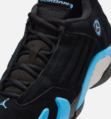 Air Jordan 14 Retro Black University Blue Grade School Lifestyle Shoe - Black/White/University Blue