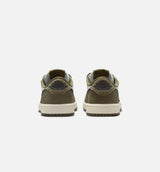 Air Jordan 1 Low OG Medium Olive And Summit White Preschool Lifestyle Shoe - Medium Olive/Black/Summit White/Sail